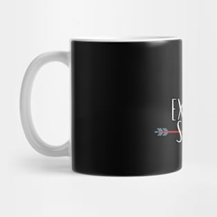 Archery aim. exhale. shoot. Mug